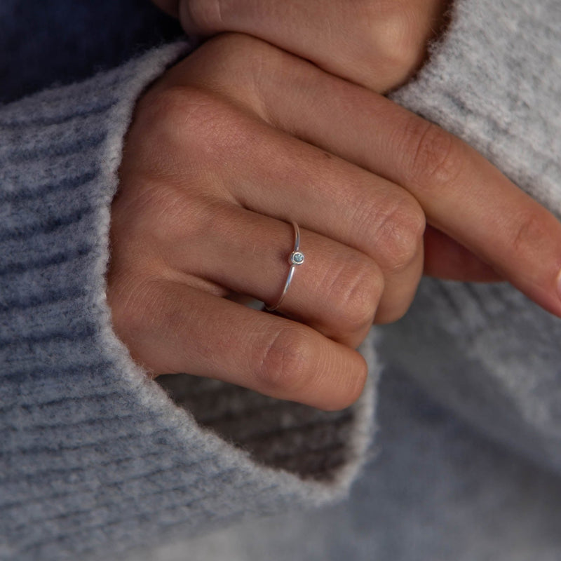 Anillo Anandi Aguamarina