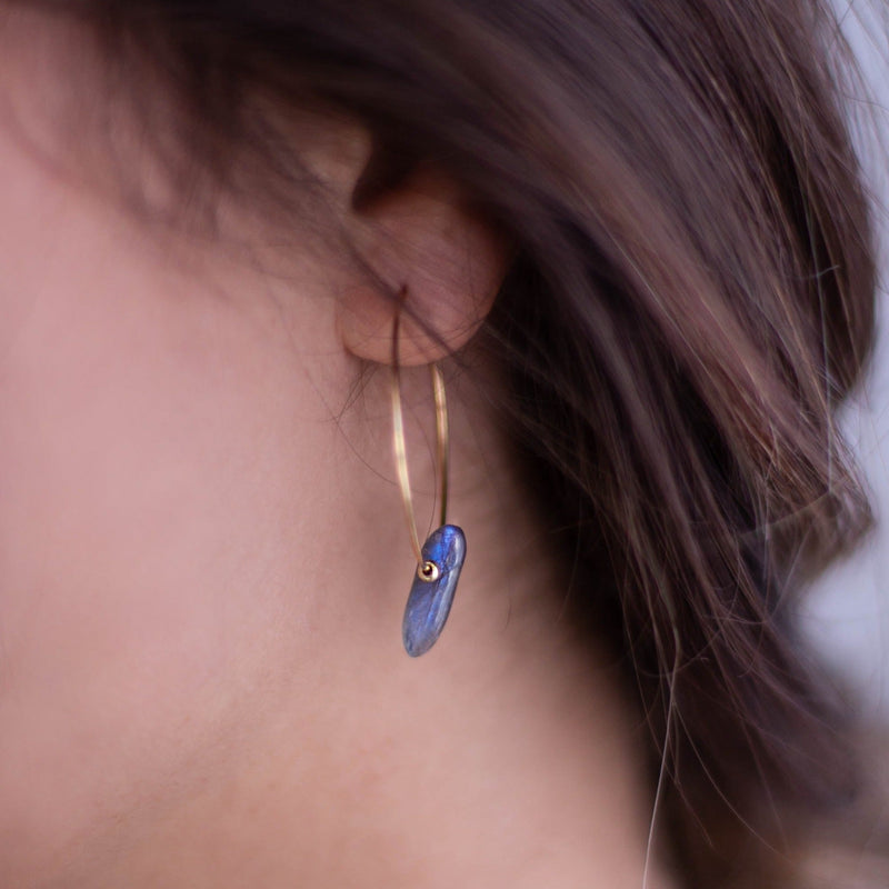 ANOUK LABRADORITE HOOPS