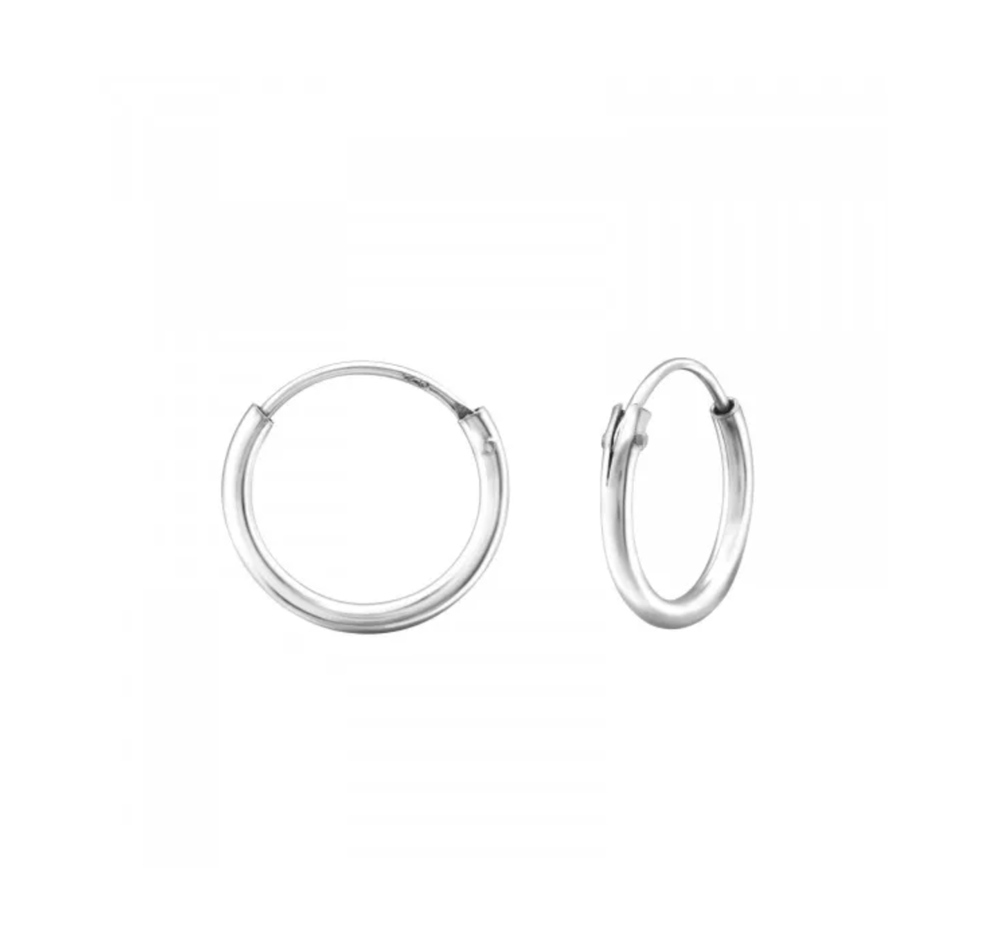 8 mm HOOPS (Silver)