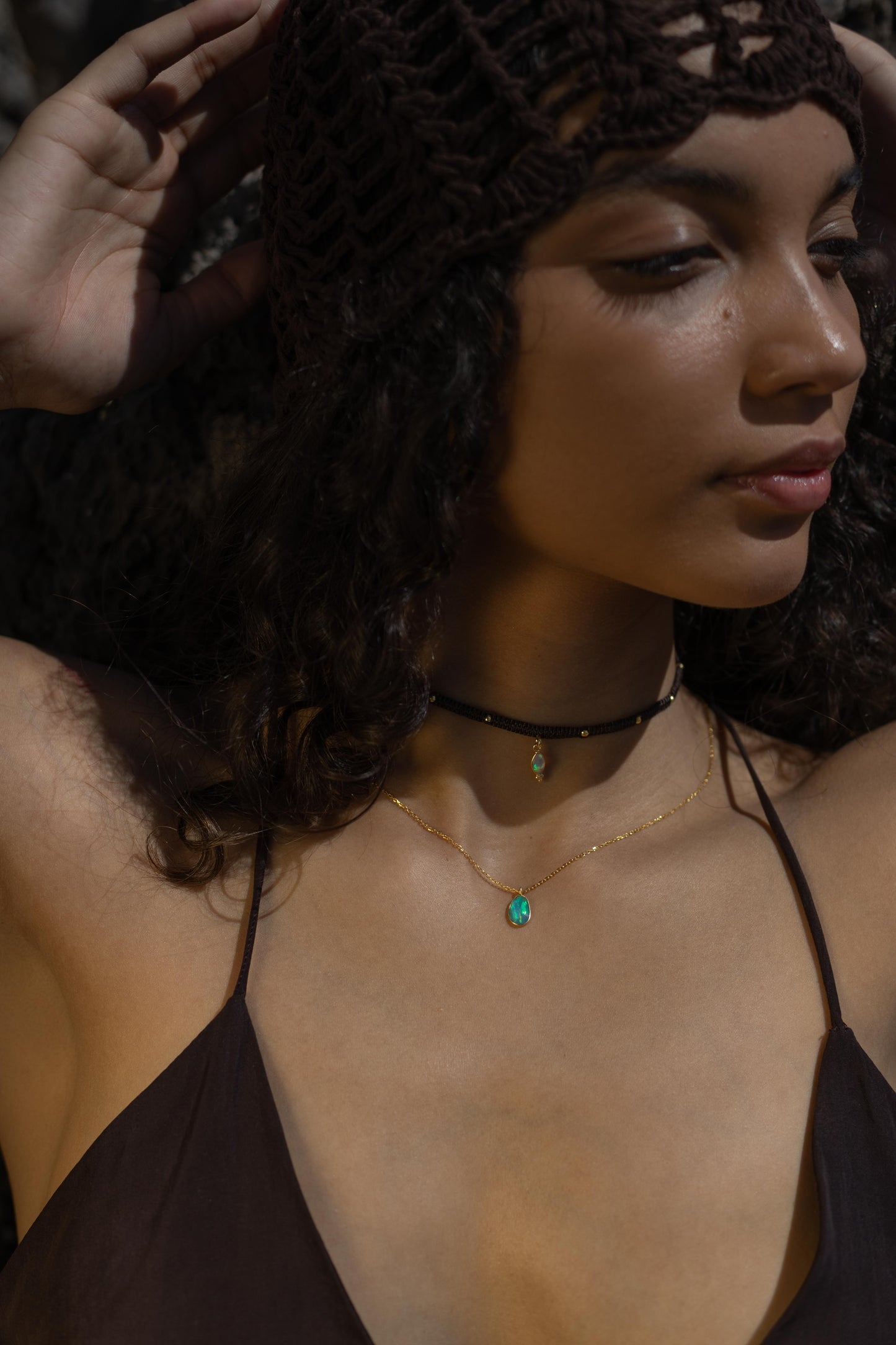 Ethiopian opal pendant