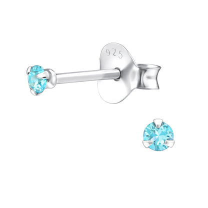 AKASA EARRINGS 2 mm Light Blue