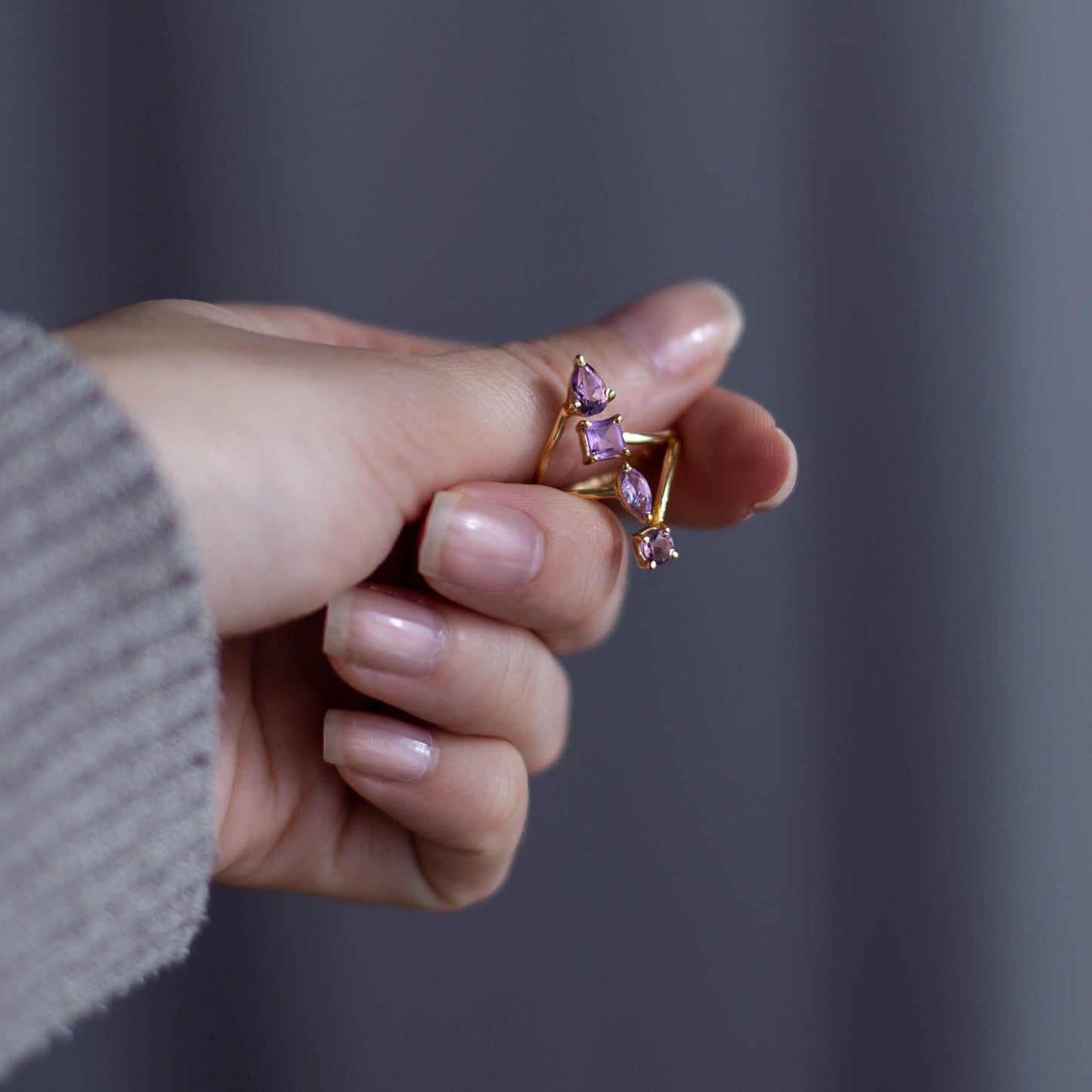 LAKSHMI LABRADORITE RING 