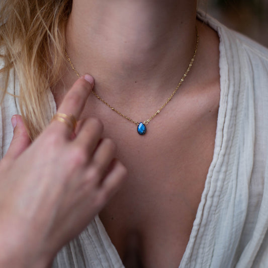 RAKSHA LABRADORITE NECKLACE