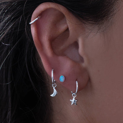 PENDIENTES AZURE OPAL