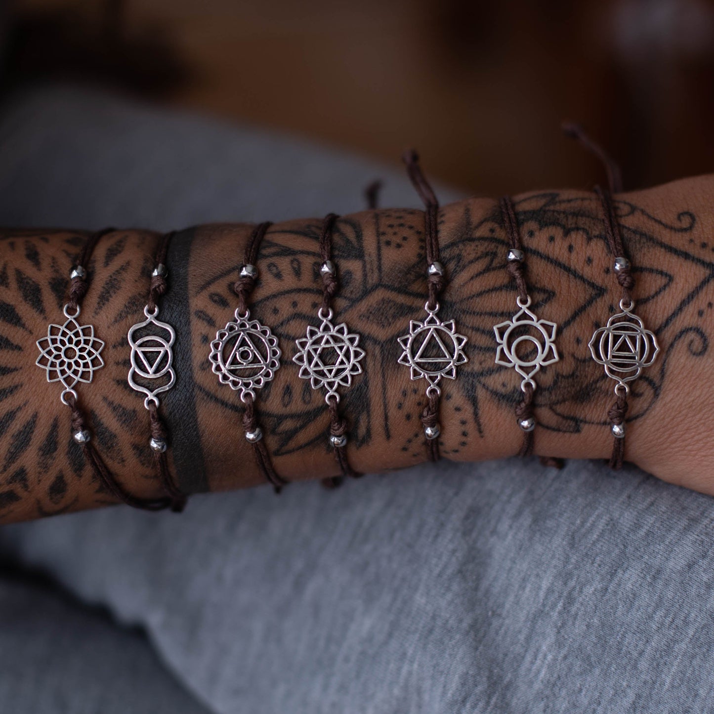 PULSERAS SIMBOLOS CHAKRAS