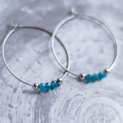 SHANTI APATITE HOOPS