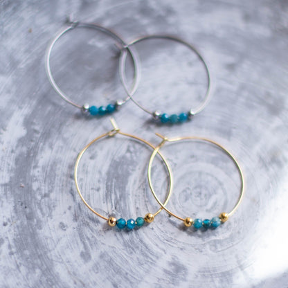 SHANTI APATITE HOOPS