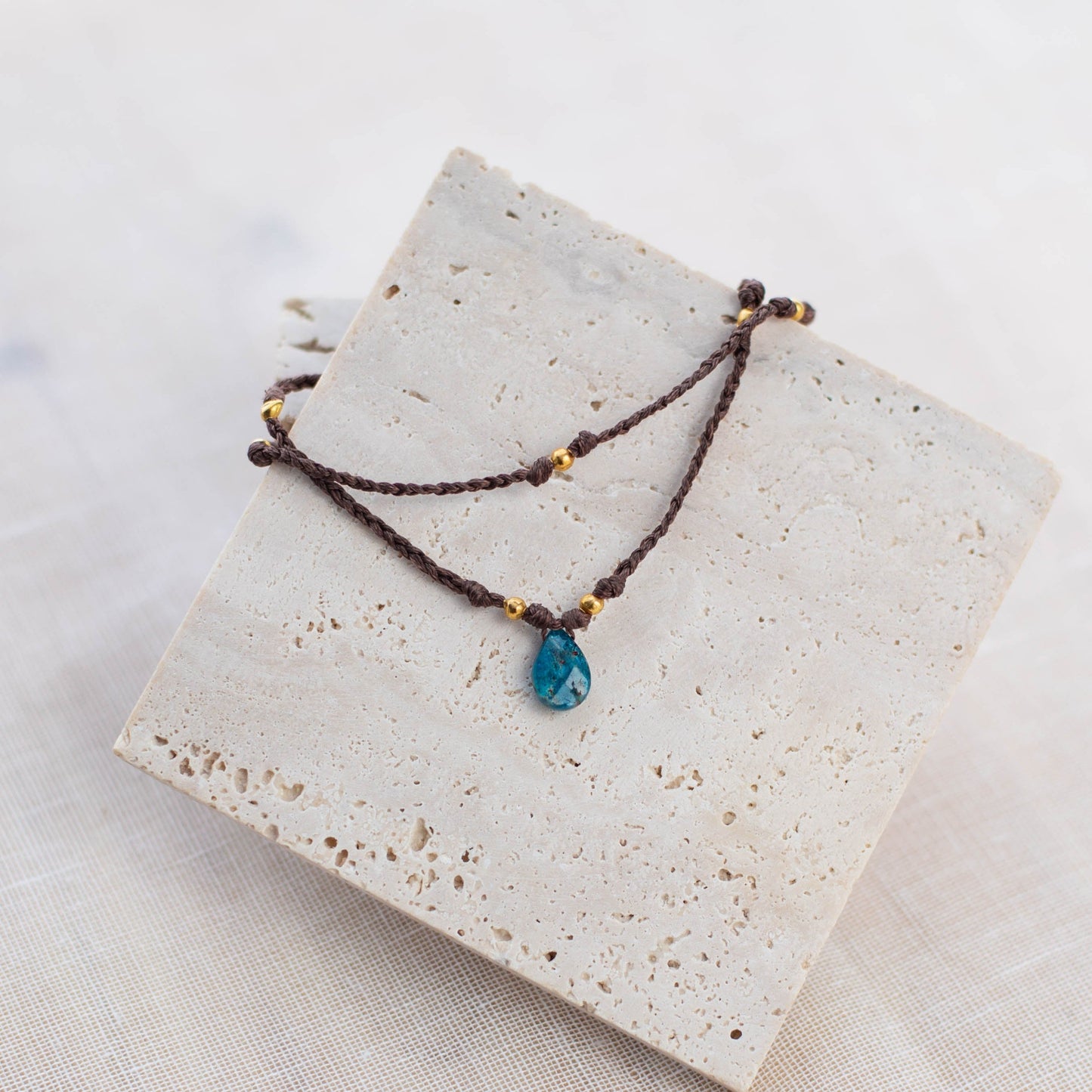 PRANAYA AMAZONITE ANKLET