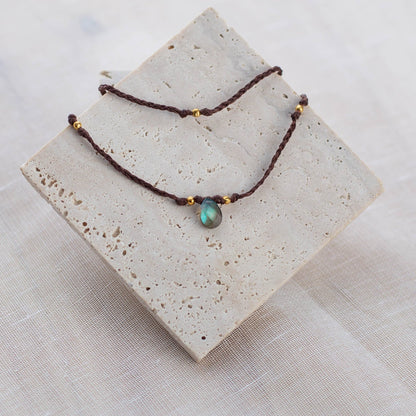 PRANAYA AMAZONITE ANKLET