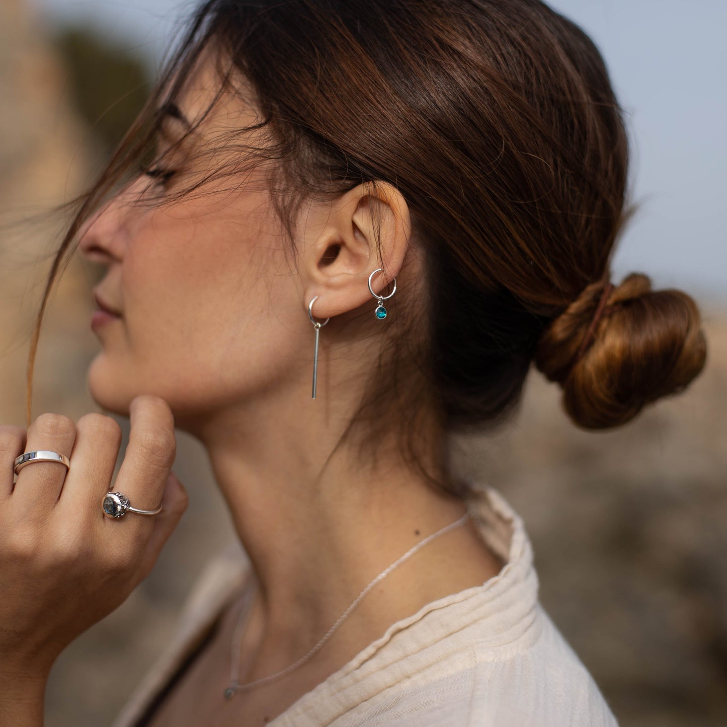 VARNA TURQUOISE HOOPS