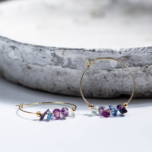 AUREGAN FLUORITE HOOPS