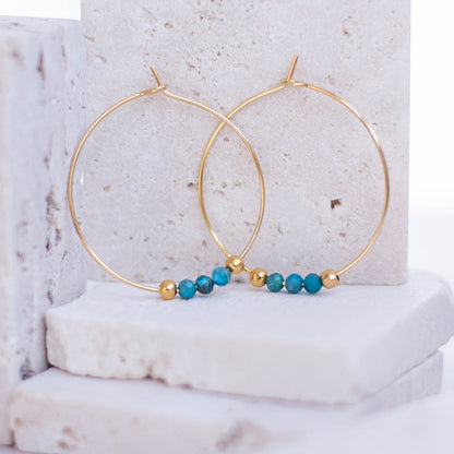 SHANTI APATITE HOOPS