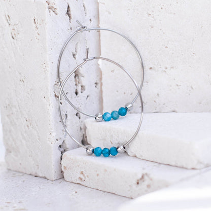 SHANTI APATITE HOOPS