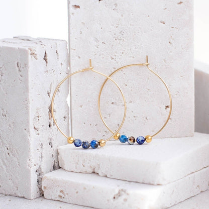 SHANTI LAPIS AZULI HOOPS