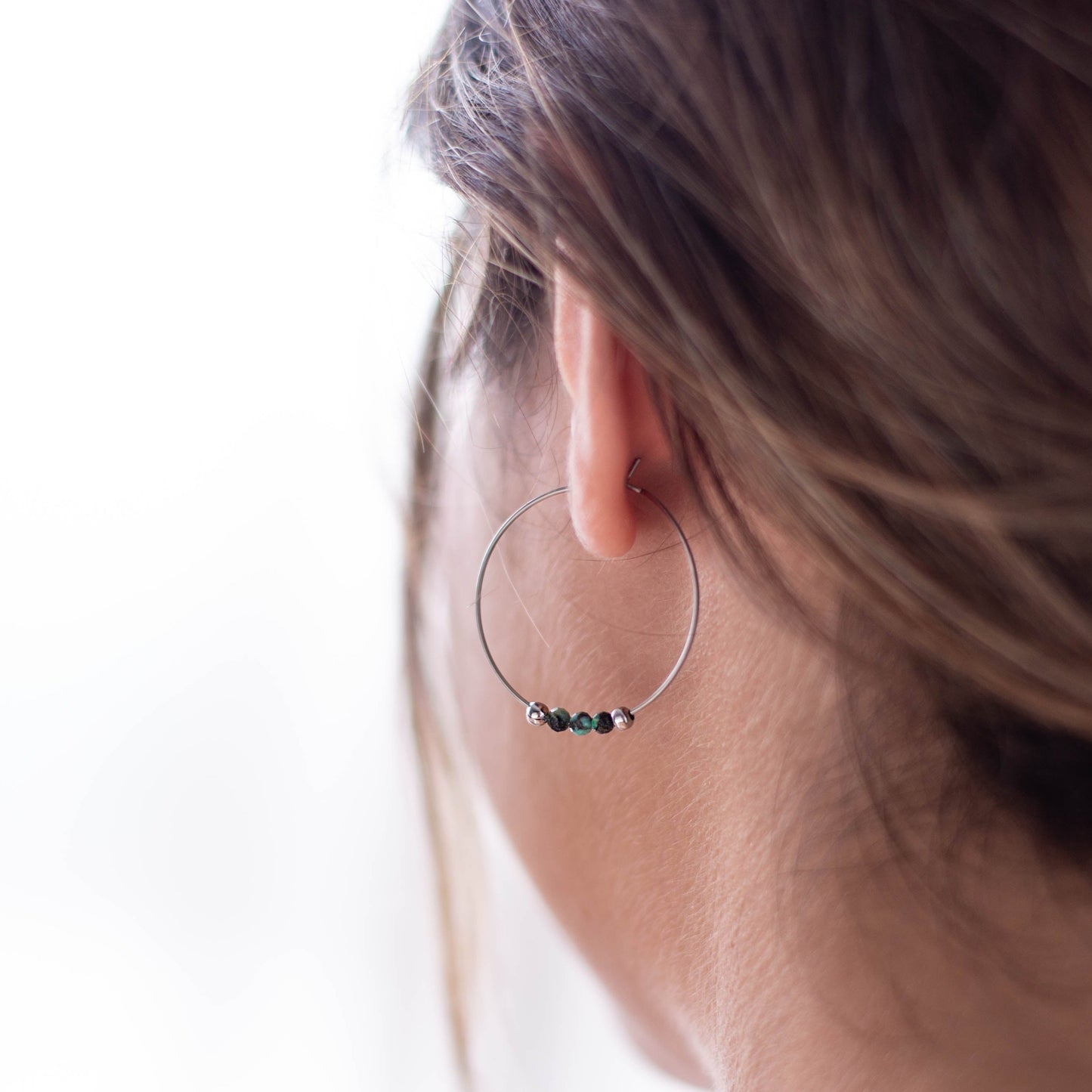 SHANTI TURQUOISE HOOPS