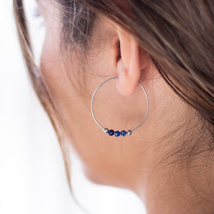 SHANTI LAPIS AZULI HOOPS