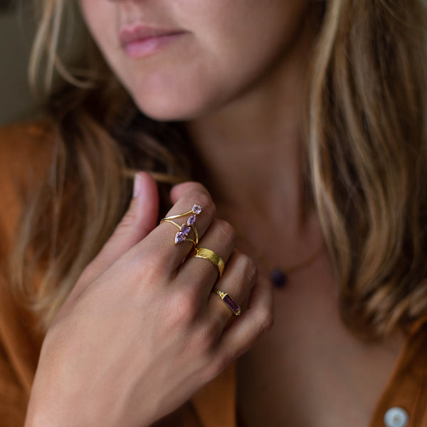 Anillo Lakshmi Amatista