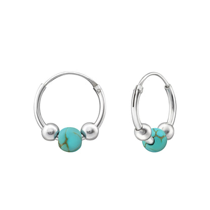 KARMA SILVER HOOPS