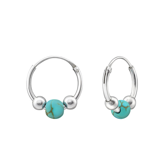 KARMA SILVER HOOPS