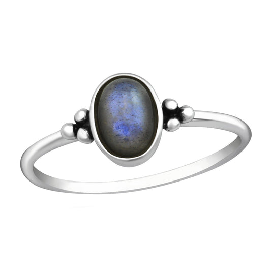 AYLA LABRADORITE RING 