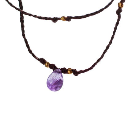 PRANAYA AMETHYST ANKLET